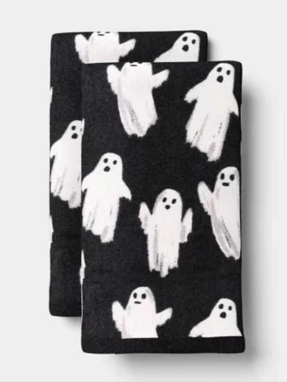 NWT Hyde and EEK! Target 2pk Halloween Ghosts Hand Towels Black/White